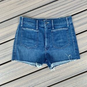 NWT Mother Brand Tomcat Patch Shorts size 30